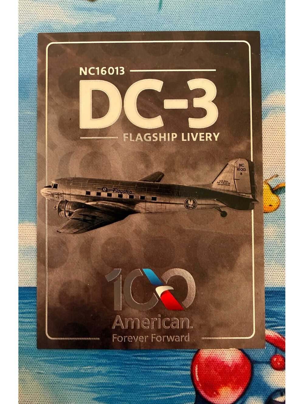 American Airlines 100th Anniversary DC-3 Flagship Livery NC16013 Hologram Tradin